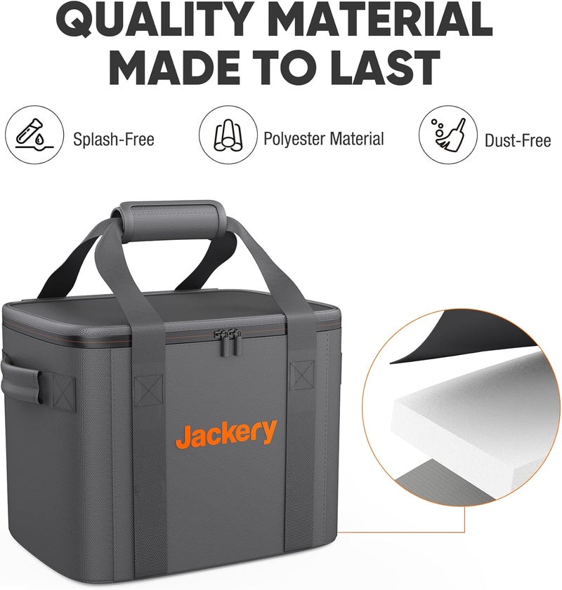 Jackery Carrying Case Bag (M Size) for Explorer 880/1000/1000 v2/1000 Plus/2000 v2 Portable Power Station - Black (Power Station Not Included) - Image 3